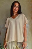 Conrad Cap Sleeve Tank Stone